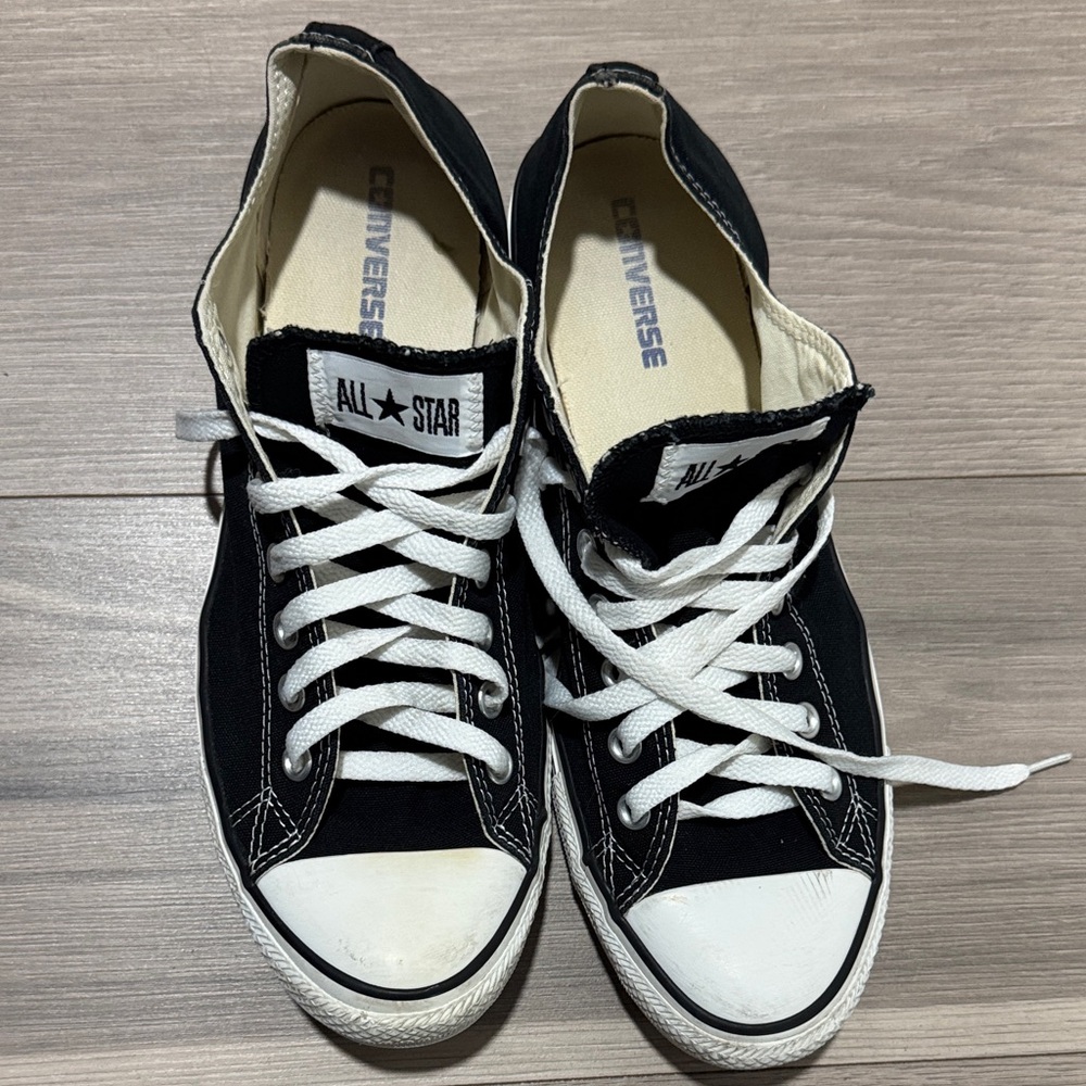 Converse Black and White Canvas Sneakers